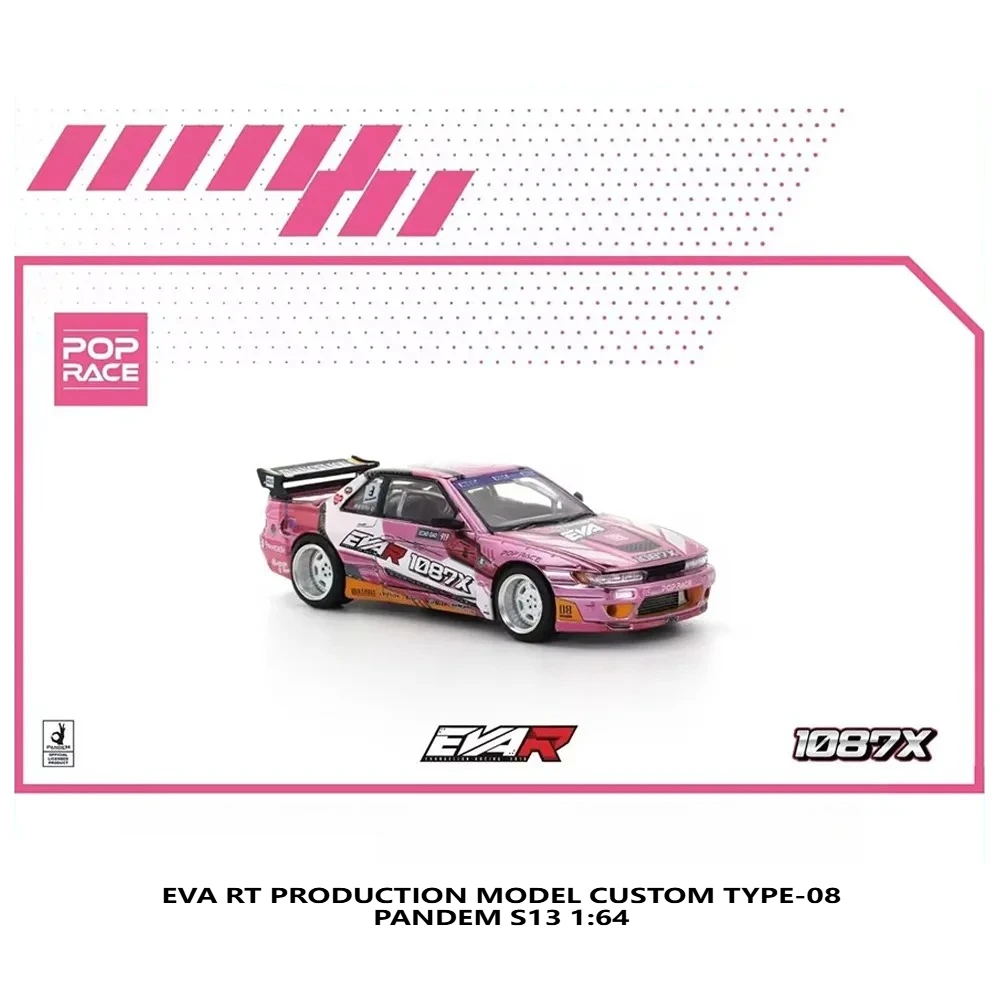 

POP RACE 1:64 2025 HOBBY EXPO CHINA EXCLUSIVE PANDEM S13 Car Model Type-08 Alloy Premium Diecast Vehicle Model