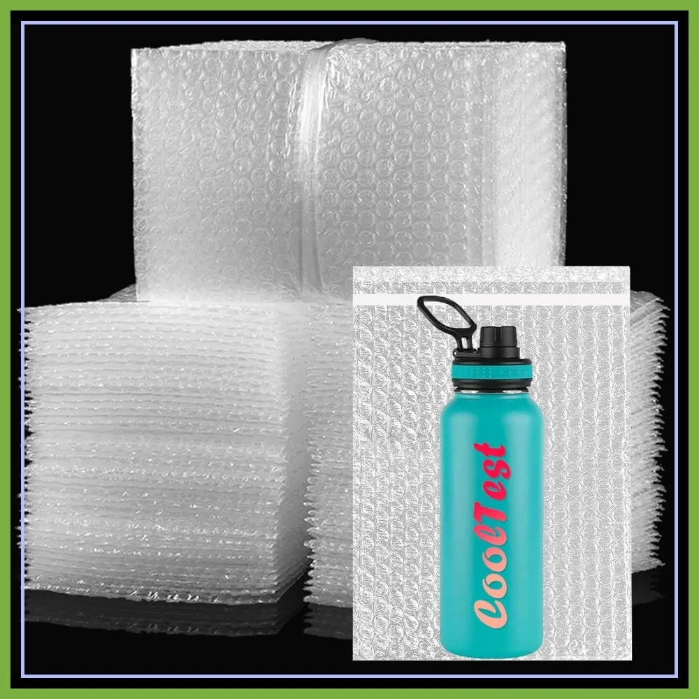 

50 Pcs 6x10 Inch Clear Bubble Cushioning Wrap Bags Self-Seal Protective Pouches for Shipping Moving Packing