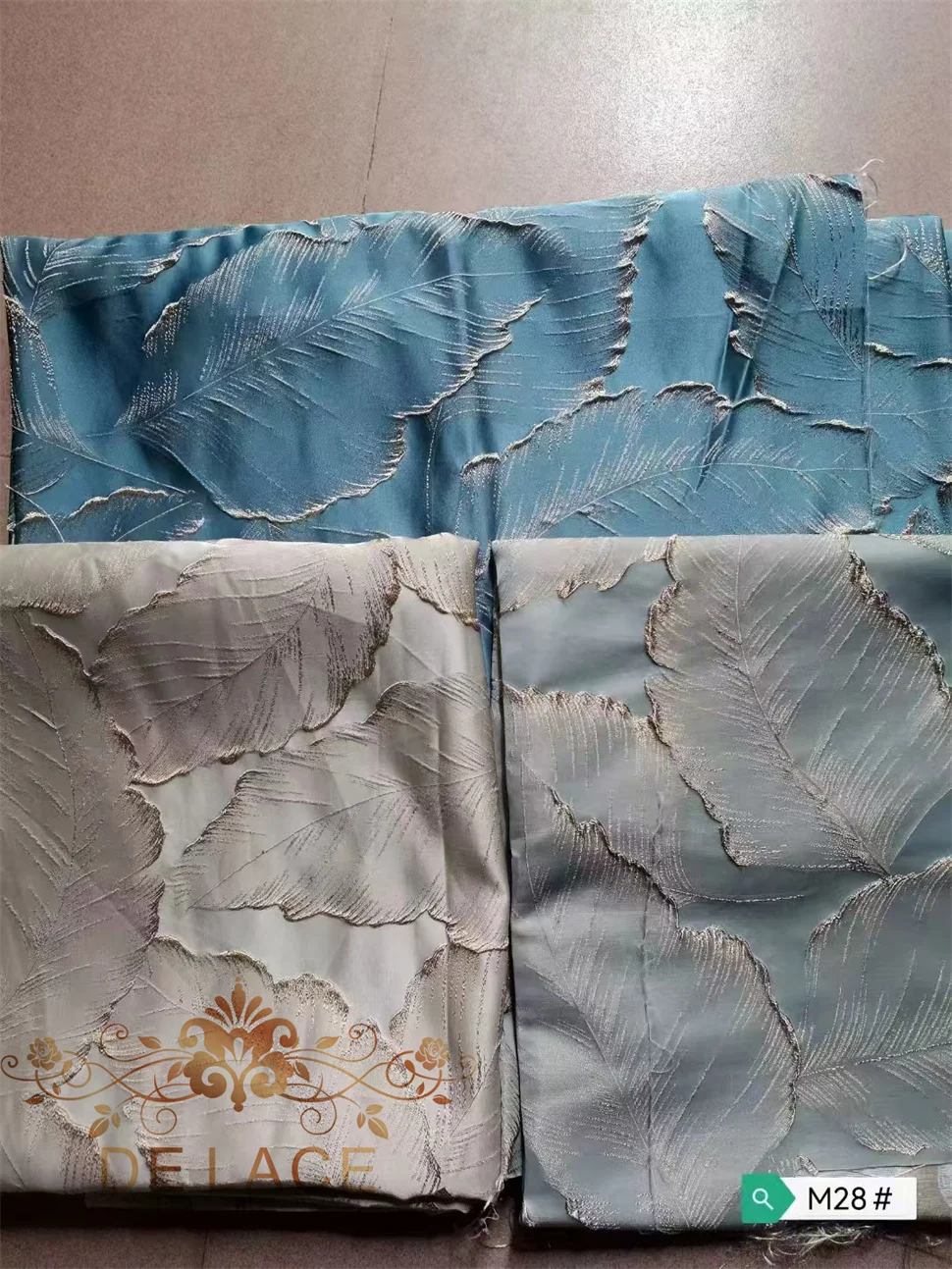 Hot Sale Colorful Jacquard Fabric Customized Pattern DIY Fabric for Stage Wedding Dress