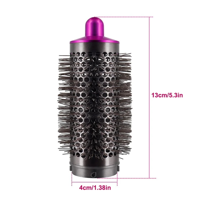 Sisir silinder untuk Aksesori Styler Dyson Airwrap, alat rambut keriting, emas & abu-abu