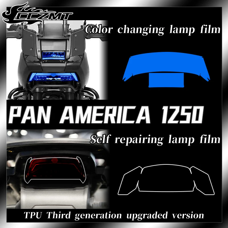 For Harley Pan American 1250ADV headlight film transparent protection film instrument film rearview mirror rainproof film