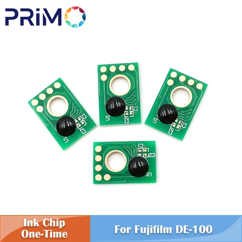 

200 мл, 4 цвета, одноразовый чип картриджа с чернилами для Fujifilm DE100 Fuji DE-100 DE 100, картриджи для принтеров