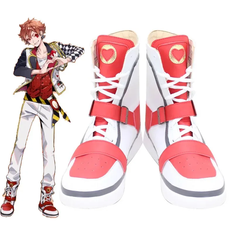 

Heartslabyul Ace Trappola Обувь для косплея Сапоги Twisted-Wonderland Обувь Ace Обувь унисекс Высокие сапоги из искусственной кожи