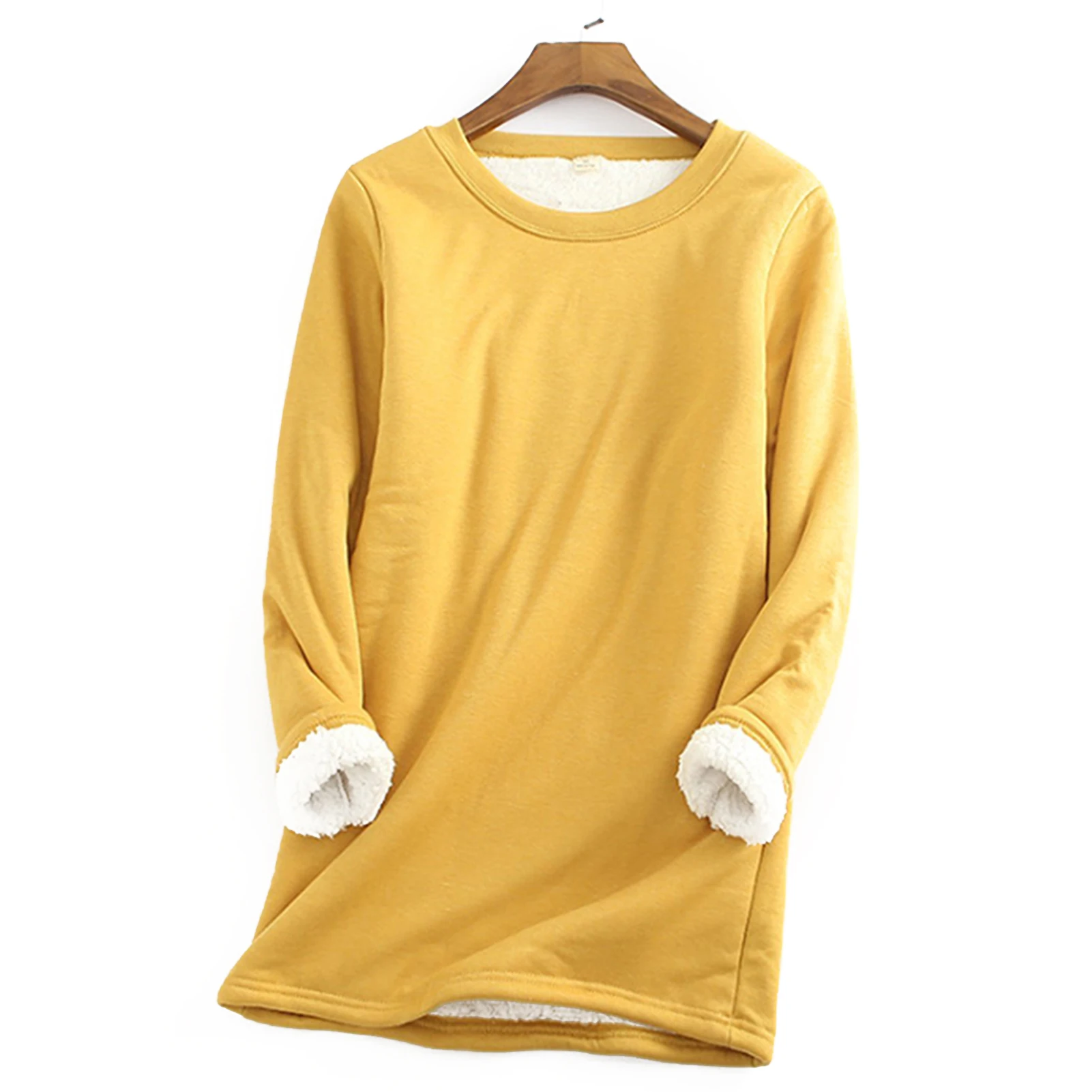 

Women's Long Sleeve Round Neck Top Girl Pullover Oversize Sweater Suitable for Friends Gathering Wear