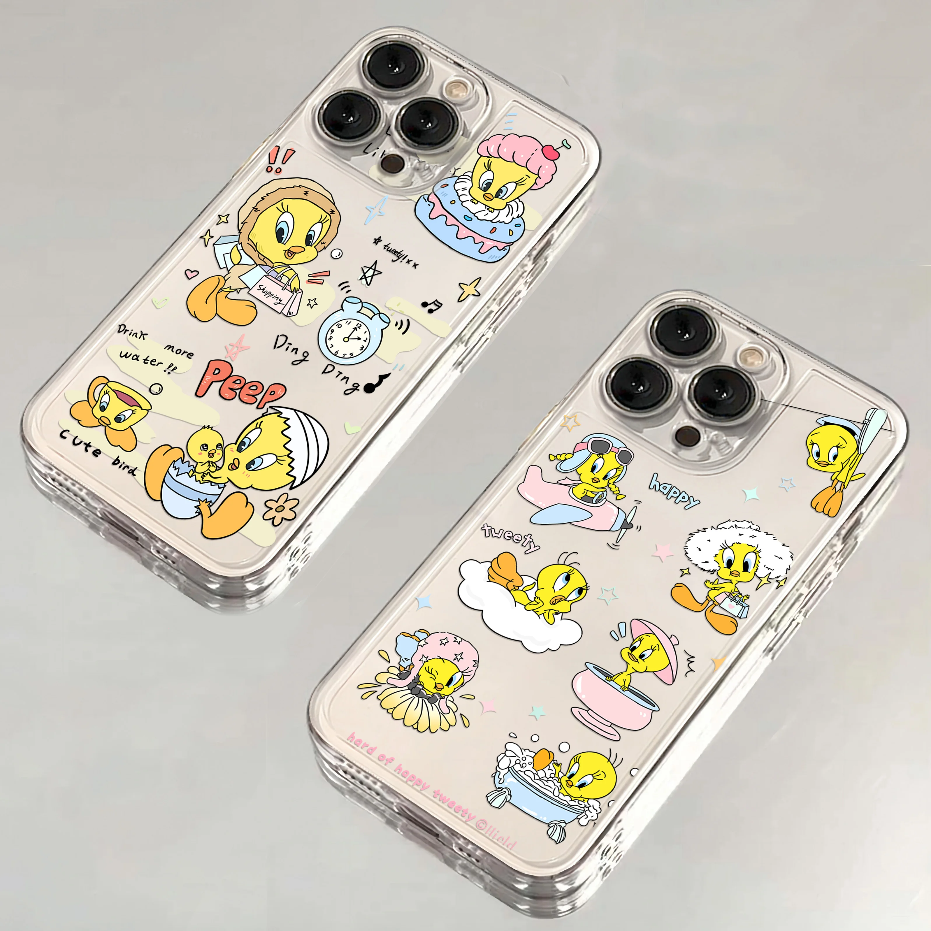 Funny Tweety Bird Clear Case For Samsung A73 A72 A71 A55 A52 A51 A50 A35 A33 A32 A31 A30 A24 A23 A22 A13 A12 A05 5G Cover