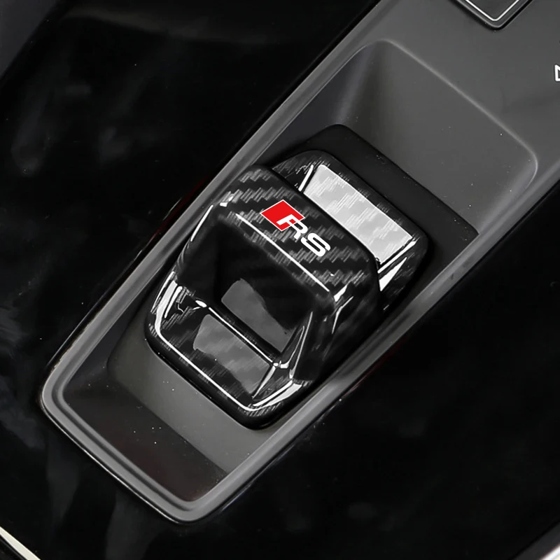 Car Shift Handle Auto Transmission Gearbox Handle Cover Sticker For Audi RS A3 A4 A4L A5 A6 A7 A7L A8L Q2L Q3 Q5 Q5L Q7 S3 S6 S7