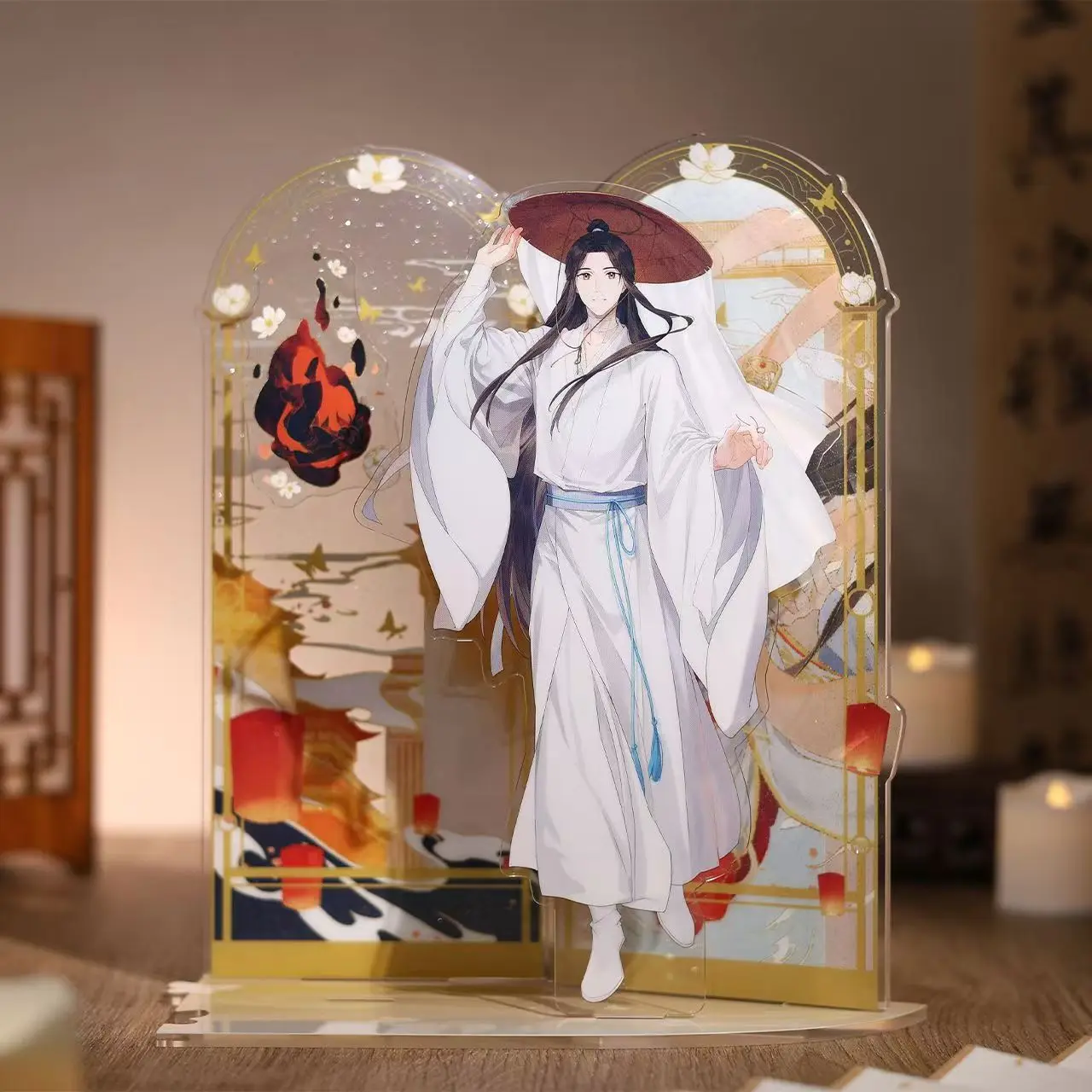 Heaven Officials Blessing Hua Cheng Xie Lian Hanging Sign Painted Human Figure Huacheng Xielian Standing Sign Tian Guan Ci Fu