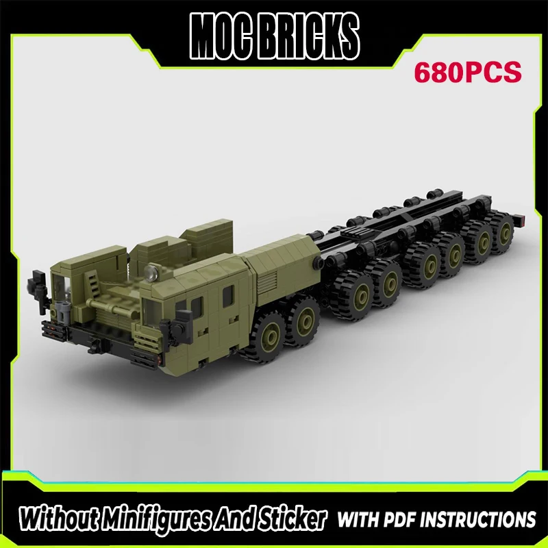 

Конструктор MOC: Модель городского автомобиля, шасси для перевозки леса, модульная технология, подарки, праздничный набор для сборки, детские игрушки