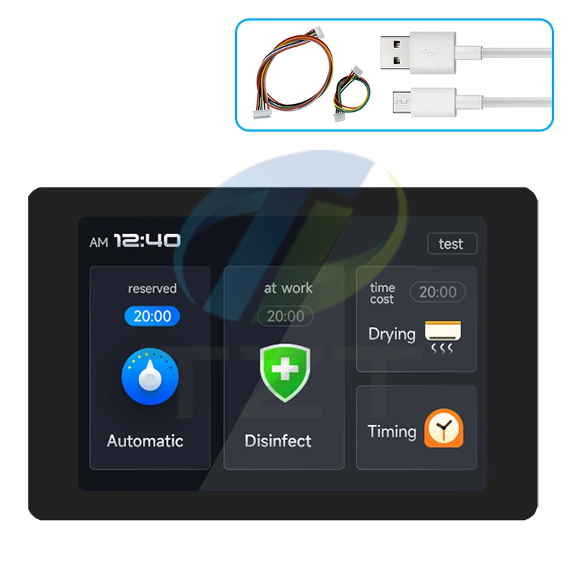 Imagem -03 - Placa de Desenvolvimento Esp32 com Tela Lcd Multi-touch Capacitiva Bluetooth Embutido Wi-fi Wt32-sc01 Plus 35 320x480 1pc