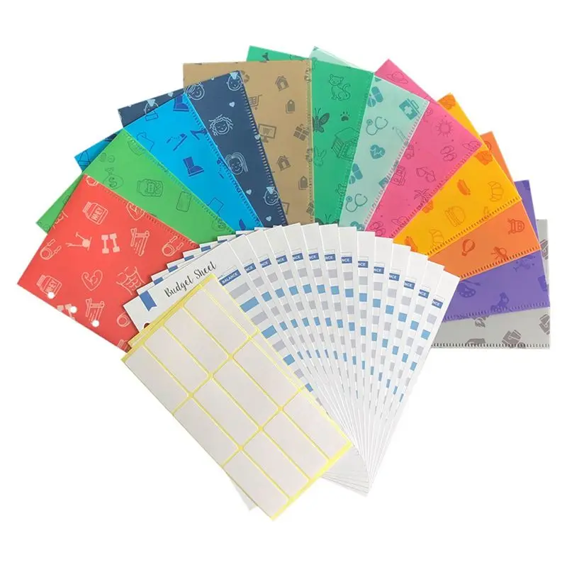 A29F-Money Saving Envelopes For Budget System Money Envelopes For Budgeting And Saving Tear And Water Resistant Vertical Version