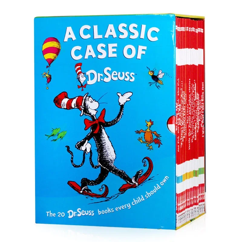 

20 Books A Classic Case of Dr. Seuss Children Fun Interesting Story English Picture Book Kids Learning Gift