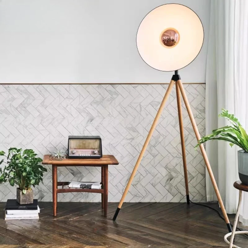 Nordic Style Modern Home Decoration Corner Metal Floor Light with Light Emitting Diode Home Art Decoration Light