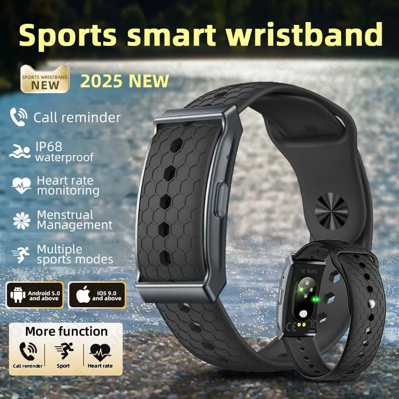 

LIGE Sports Smart Bracelet Heart Rate Health Monitoring Wristbands Outdoor Fitness Tracker Waterproof Smart Watch For Men Women