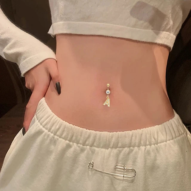 Aesthetic belly button fashion rings