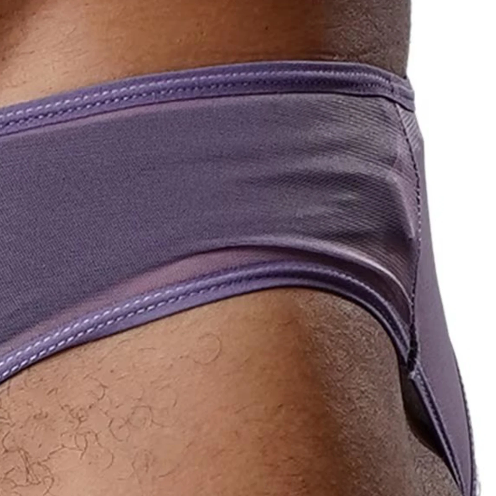 Bragas sexis con lazo para hombre, ropa interior transparente con espalda en T y trasero calado, calzoncillos con funda con apertura de tiro bajo de malla transparente