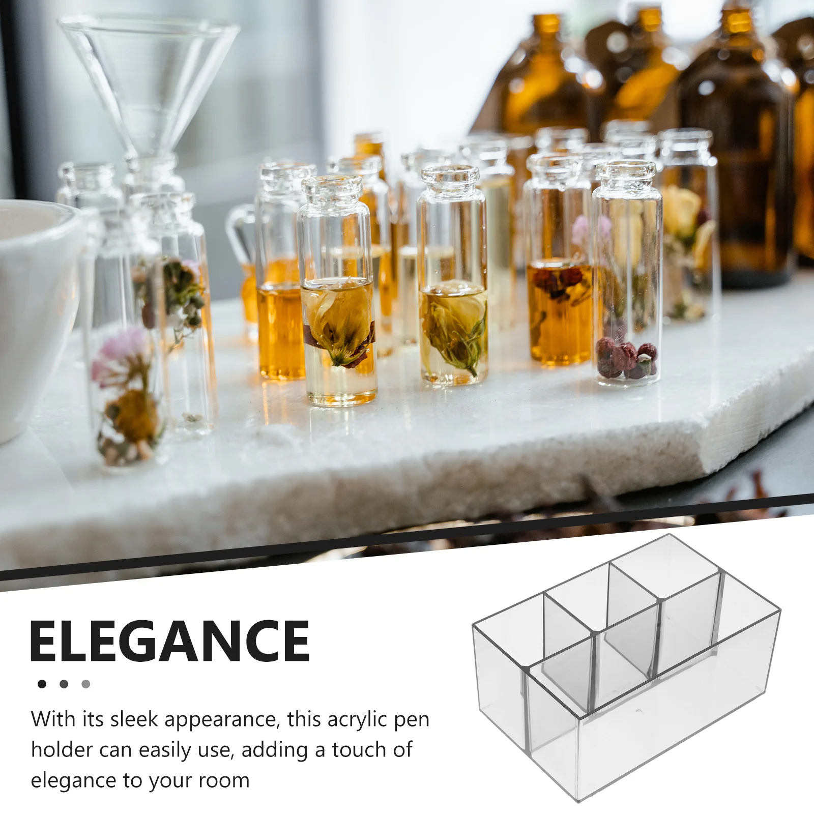 

Makeup Brush Holder Organizer Acrylic Vanity Storage Stand Pen Pencil Rack for Makeup Brushes Tools Organization