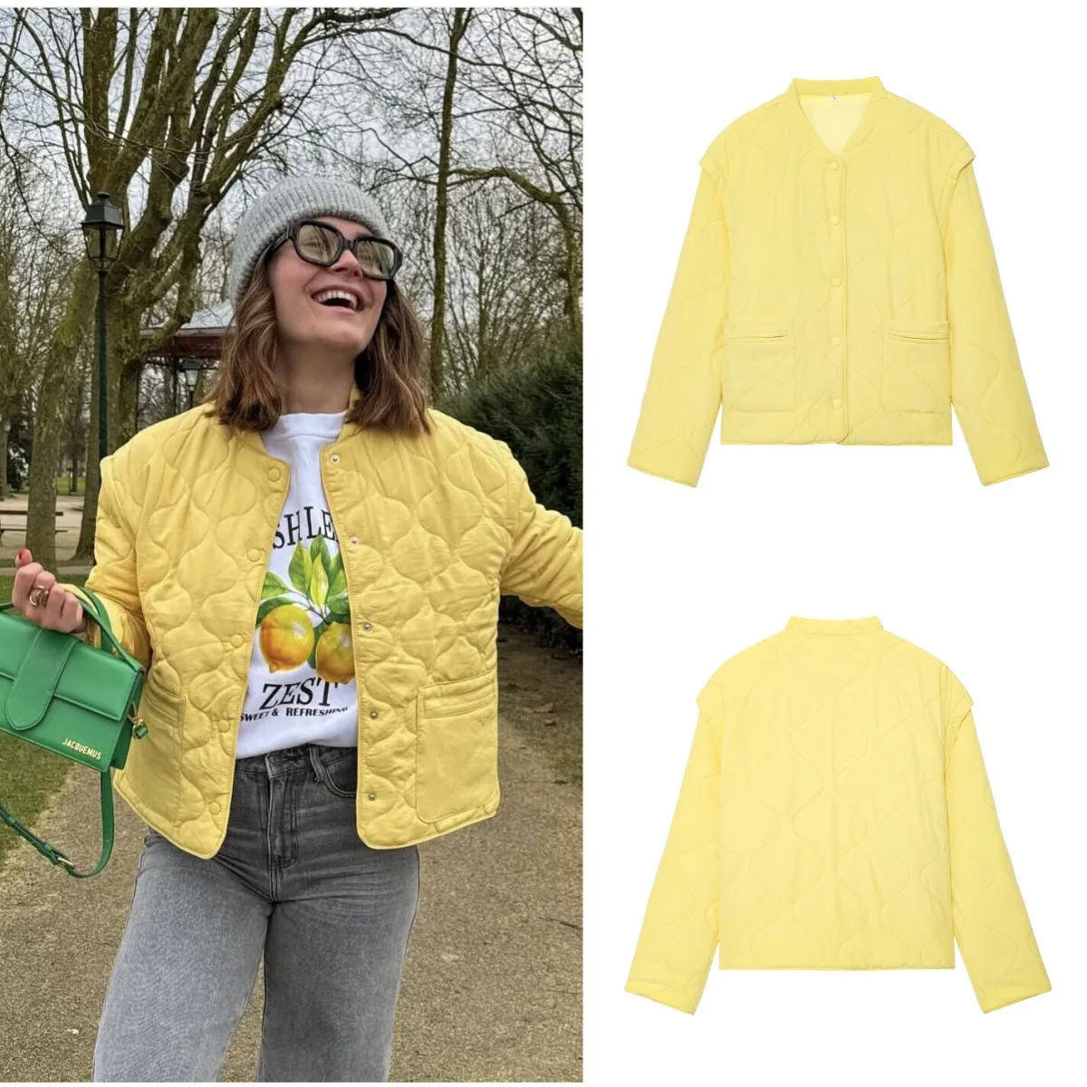 

Женская свободная повседневная хлопковая куртка с воротником-стойкой, верхняя одежда для шитья, осень-зима, новый стиль, модное универсальное пальто