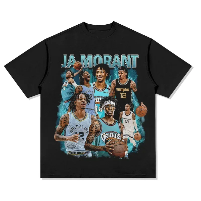 2024 Summer Ja Morant 12 Memphis T-Shirt Basketball Fans Short sleeve tee new edition Mens and Kids cotton t shirtsop