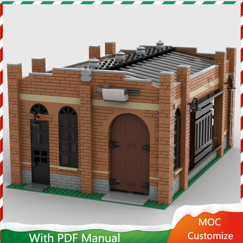 

2335 Parts MOC Brown Warehouse Building Model Modular DIY Set Building Blocks Kids Assembly Display Toys Festival Surprise Gift