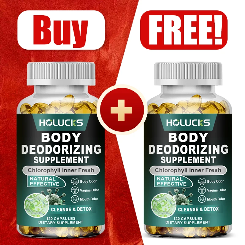 

Buy 1 Get 1 Free! Advanced Body Deodorizing Supplement, for Purifies System, Neutralizes Sweat Odor & Promotes Gentle Detox