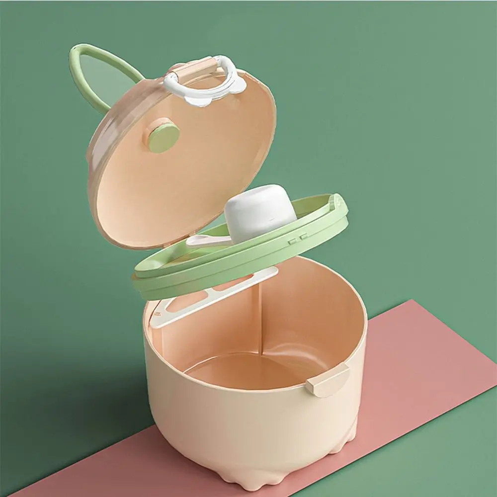 

With Milk Powder Spoon Candy Color Milk Powder Baby Milk Powder Box Essential Cereal Toddle Snacks Container Food Storage Box