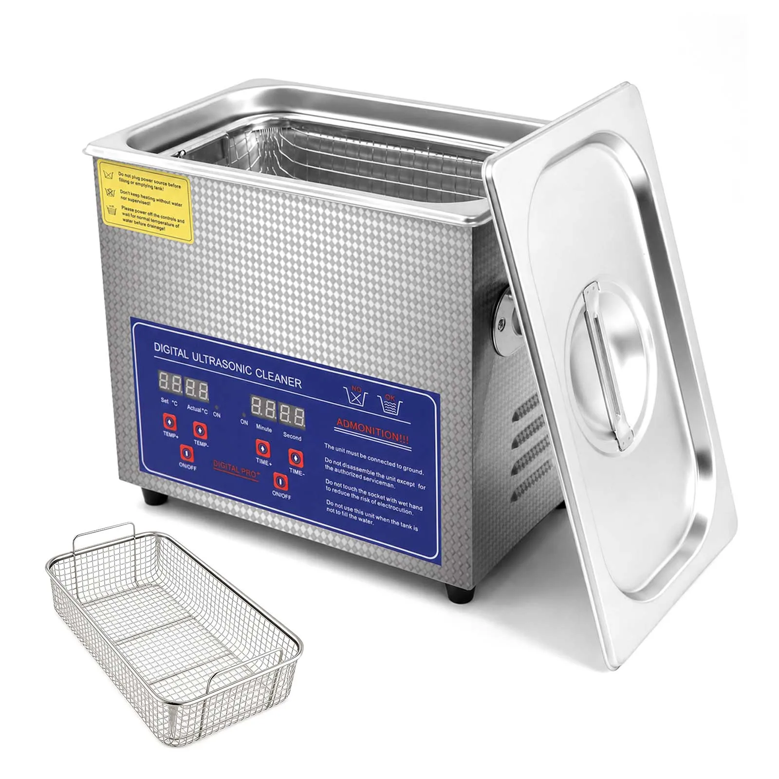 SIHAO Ultraschallreiniger für den Haushalt, Ultraschall-Reinigungsgerät 1,3-30L Tragbare Waschmaschine, Digitaler Ultraschallreiniger für Schmuck, Brillen, Uhren, Zahnprothesen,