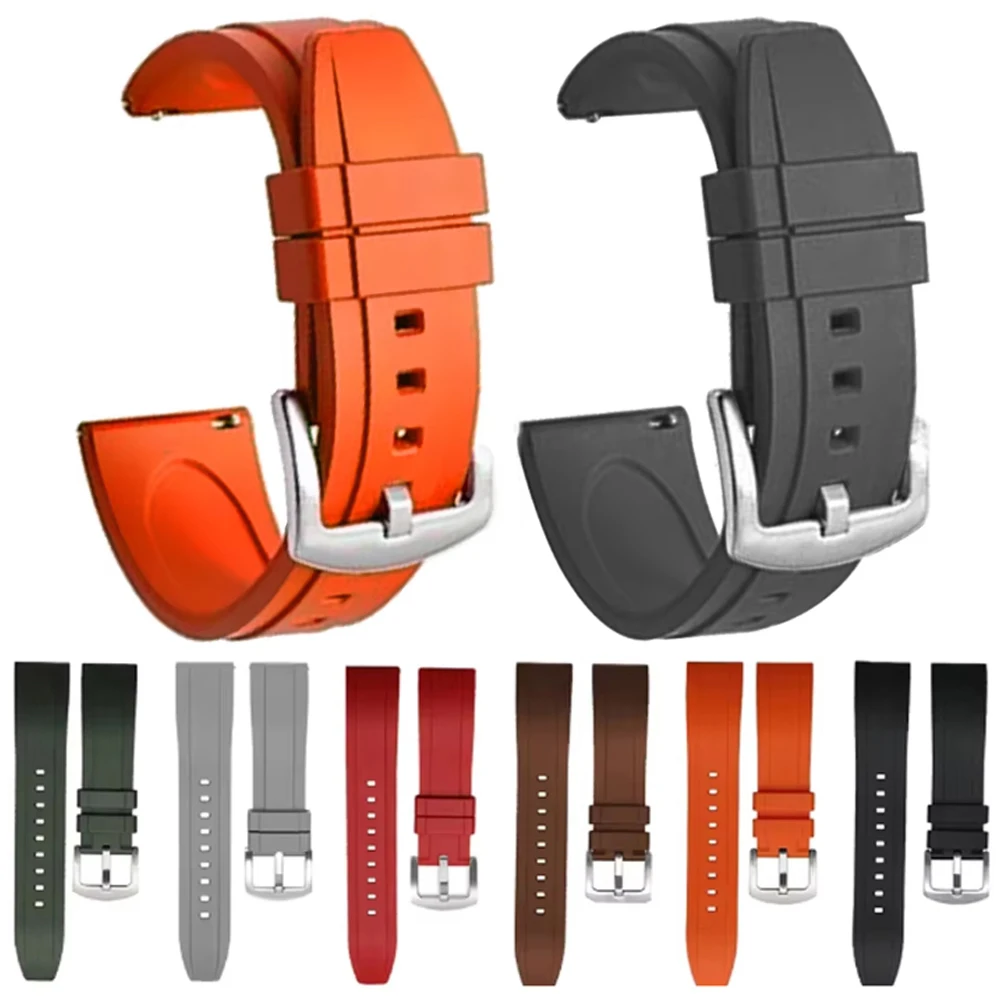 Replacement Watch Bands for Realme Watch 3 2 S Pro Smartwatch Silicone Wrist Bracelet 22mm for Fossil Gen 5 5e/gen 6 44mm Strap