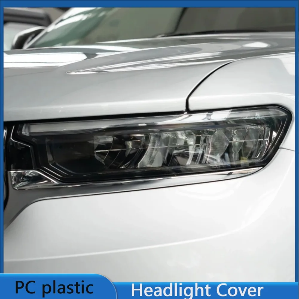 For Jeep Grand Cherokee 2022 2023 2024 Year Front Headlight Cover Transparent Lampshade Headlamp Lens Shell Body Kit Accessories