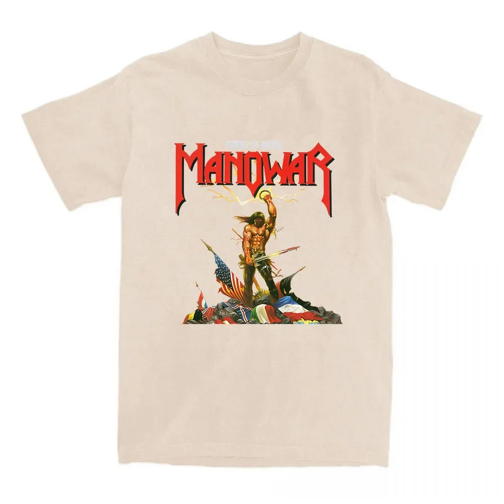 

Футболки с принтом Manowar в стиле хип-хоп The Blood Our Enemies Tour 2025 Футболки с коротким рукавом Женская футболка Женская одежда Рубашка с графическим рисунком