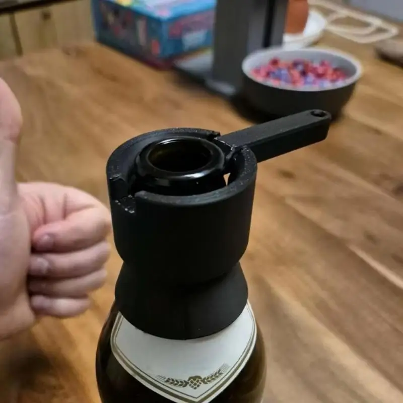 *Funny Bottle Opener Push Down Beer Caps Launcher Shooter Creative Gadget Collector Remover Home Kitchen Bar Party Barbecue