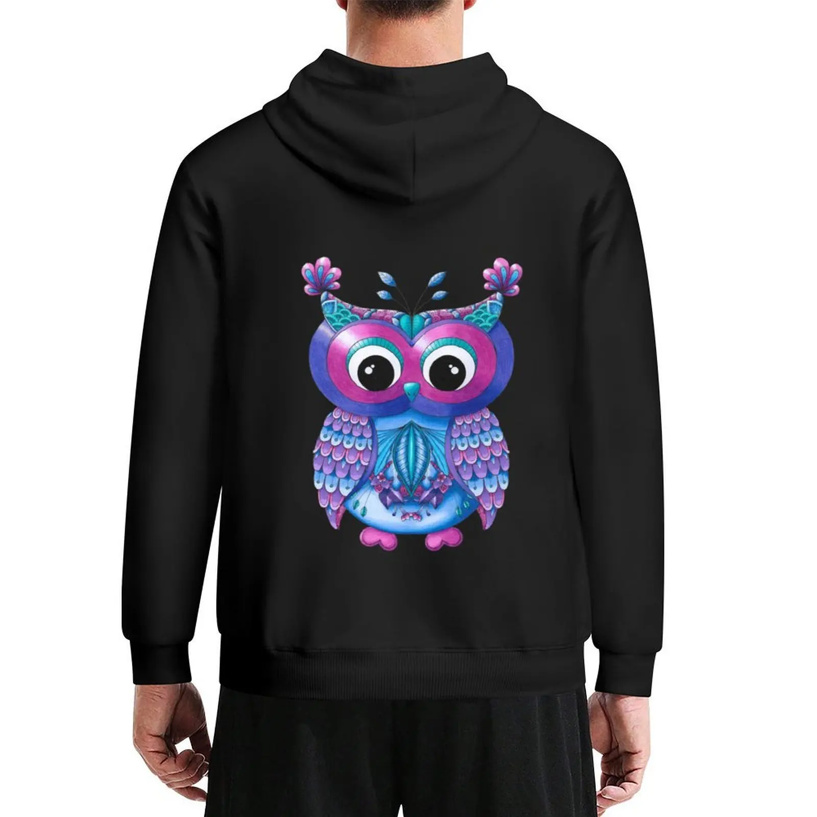 

Girl Owl Hoodie fashion men anime clothes men wear hooded shirt hoodies and sweatshirts new