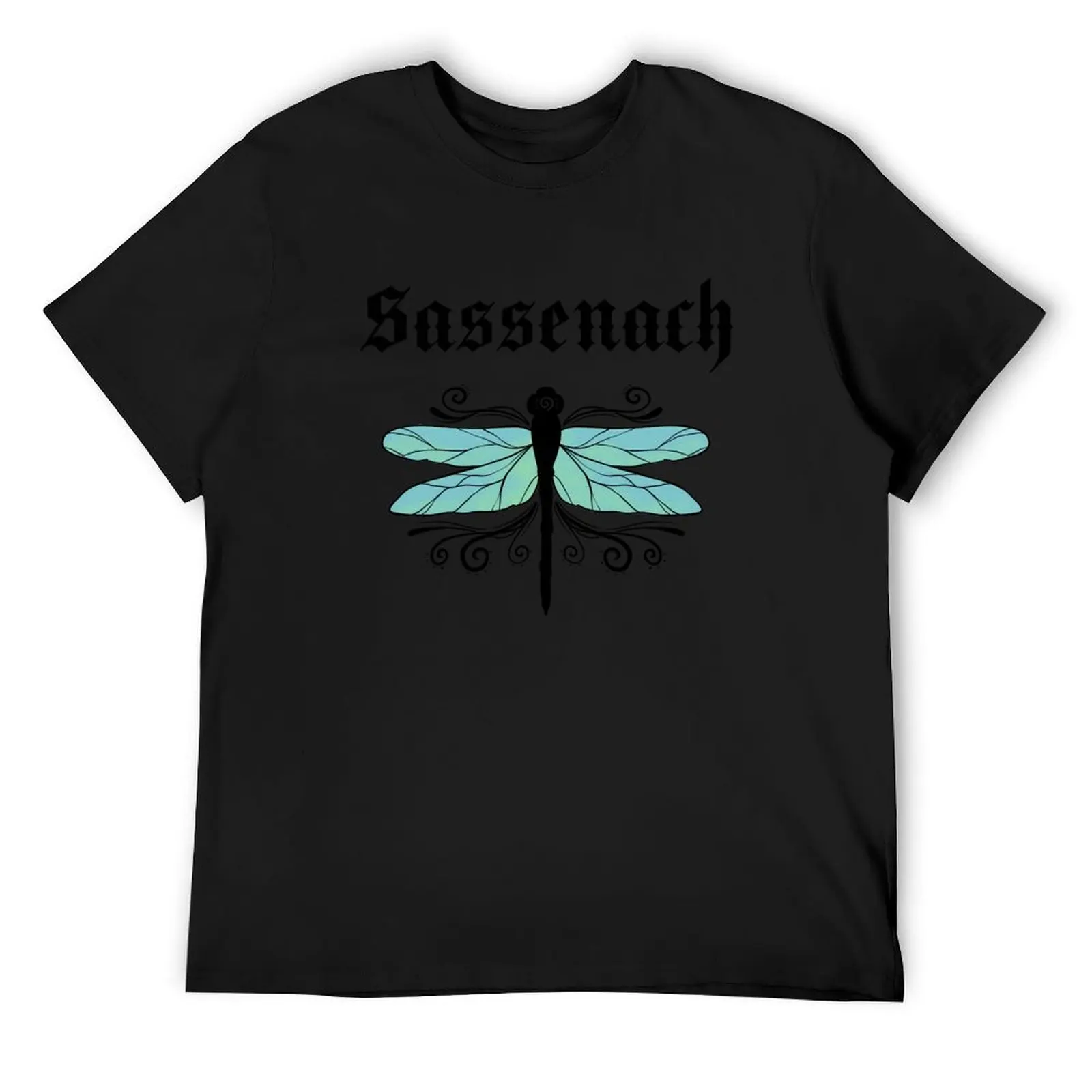 Sassenach Dragonfly Outlander Amber Blue T-Shirt baggy shirts shirts graphic tees anime tshirt men tshirt