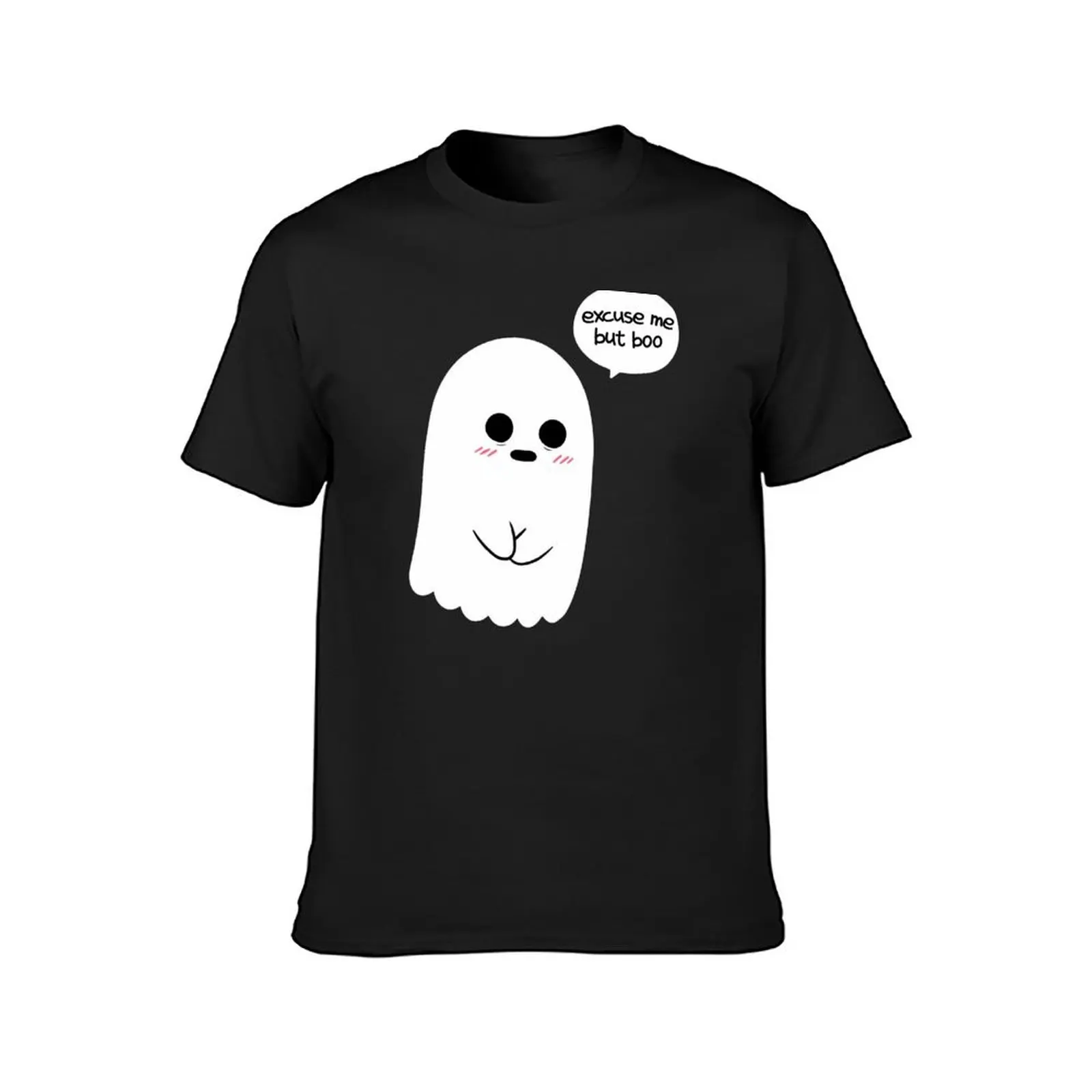 Ghost : Excuse me but boo T-Shirt boys animal print sublime korean fashion mens t shirts pack