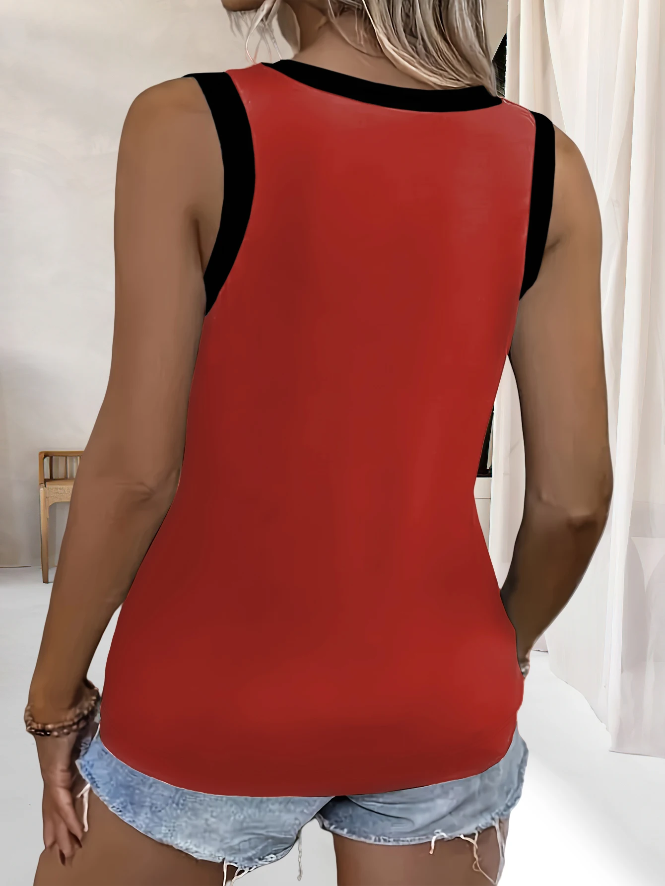 Nova moda combinando com cores moda casual confortável feminino com decote em v pulôver de tamanho grande conjunto de duas peças