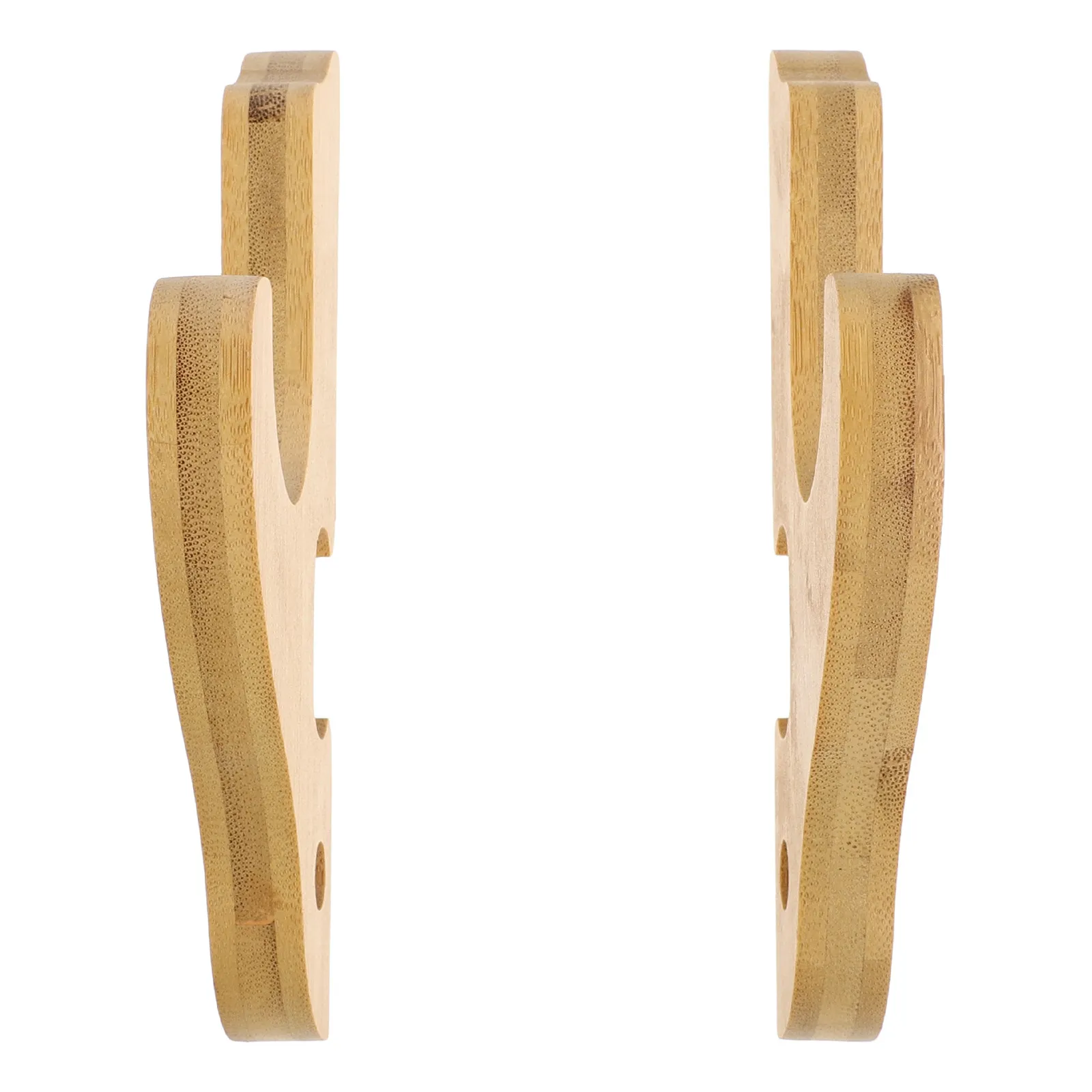 1Pair Wooden Holder Wall Mount Split Type Display Rack for Sabre Tanto Wand Japanese Chinese Martial Arts Display