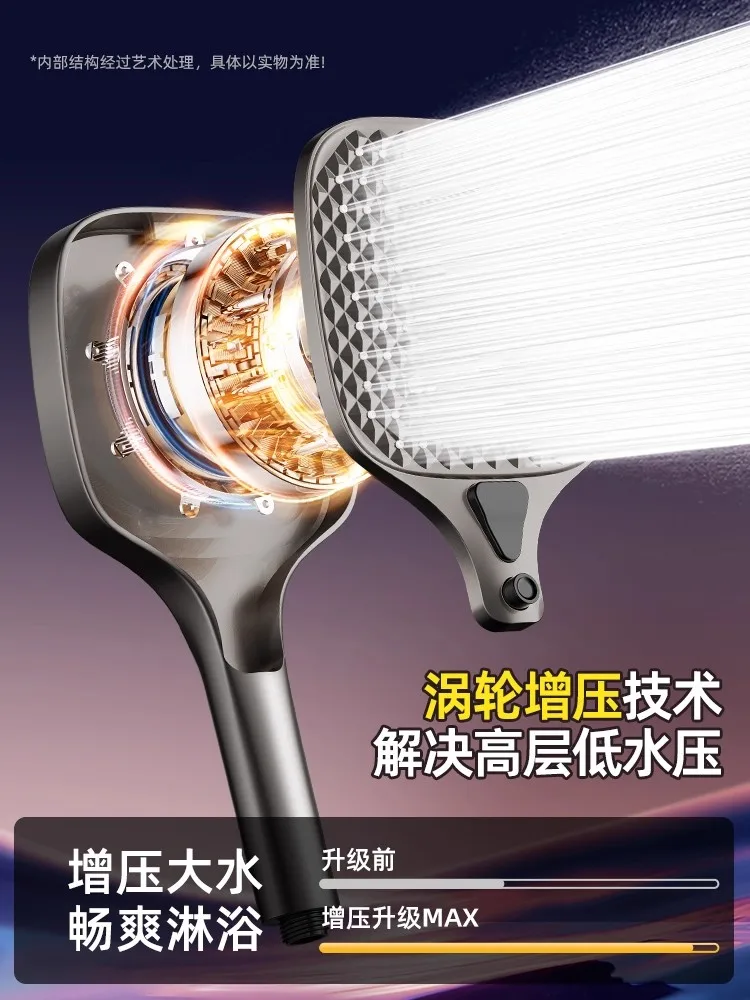 جديد 4 طرق تصفية دش رئيس 17.5 سنتيمتر لوحة كبيرة الحمام ارتفاع ضغط توفير المياه الأمطار دش مربع دش فوهة #4