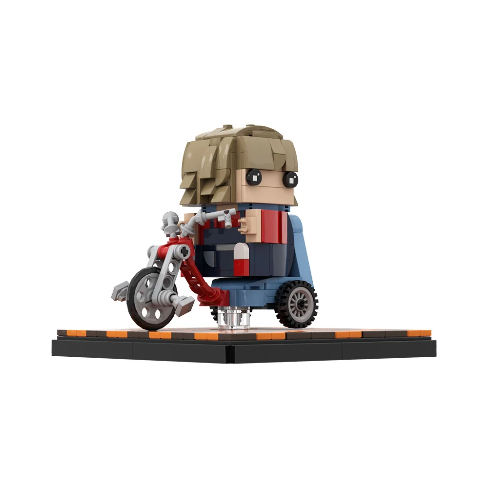The Shining Danny Torrance Building Blocks Kit Classic Horror Movie Danny Big Wheel and Hexagonal Carpet Scene Toy Adult Gift - view 2