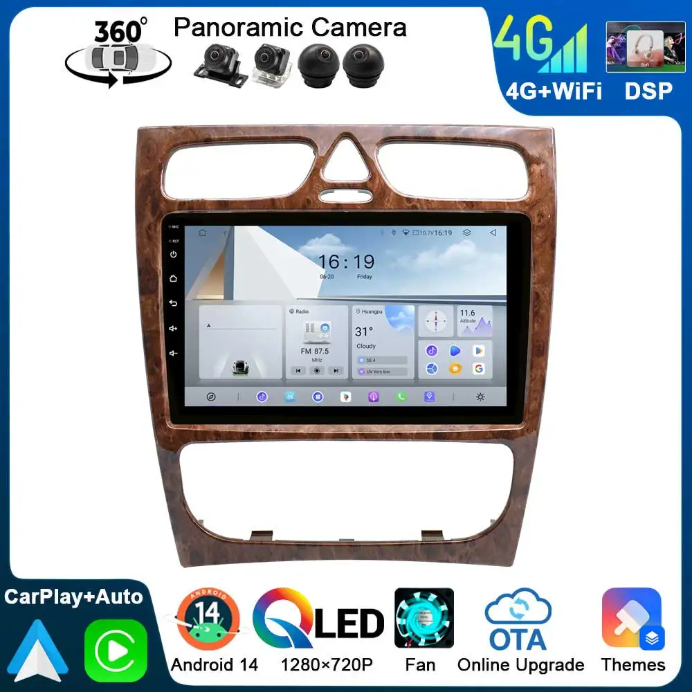 

FEWANRO Car Radio For Mercedes Benz C-Class W203 S203 CL203 2000-2005 C180 C200 C220 C230 C240 C250 C270 C280 C300 C320 C350 DSP