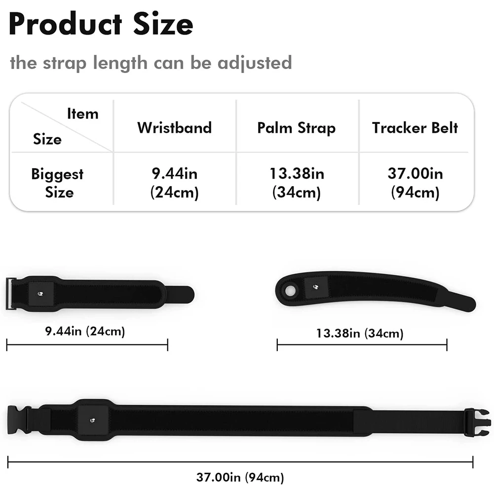 

HDJQ VR Tracking Belt,Tracker Belts and Palm Straps for HTC Vive System Tracker Putters-Adjustable Belts and Straps for Waist