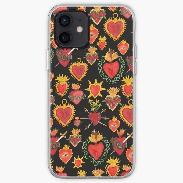 Sacred Heart Iphone Tough Case  Phone Case Customizable for iPhone 11 12 13 14 Pro Max Mini 6 6S 7 8 Plus X XS XR Max TPU