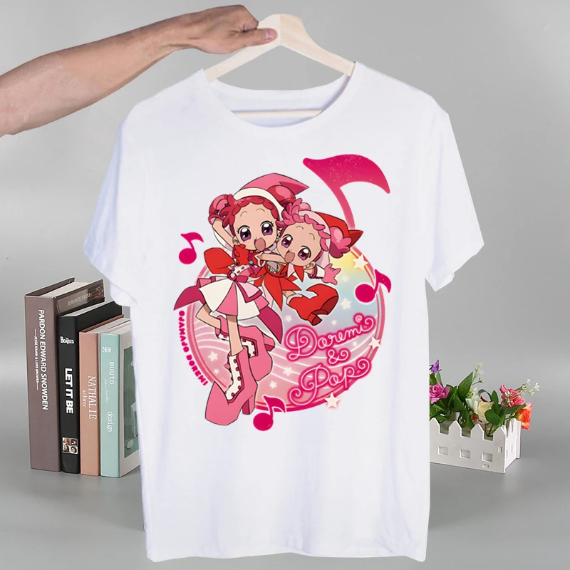 Ojamajo Doremi Magical Harajuku t-shirt estate uomo/donna Hip Hop divertente stampa Tshirt Streetwear t shirt manica corta Tee Top