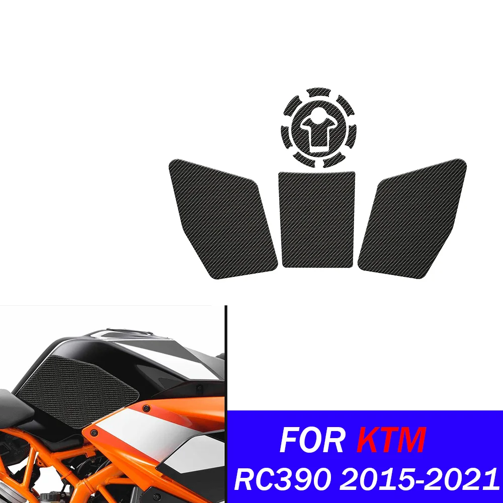 

For RC390 Anti Slip Fuel Tank Stickers Gas Cap Oil Protect Pad For KTM RC 390 2015-2021 Model Motorcycle Stickers Accessories