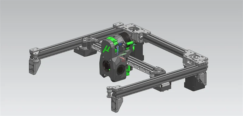 Imagem -06 - Funssor-impressora Micron Plus Metal Cnc ab Motor Plate Tensor Traseiro Frente Tensor xy Joint para a Impressora Micron