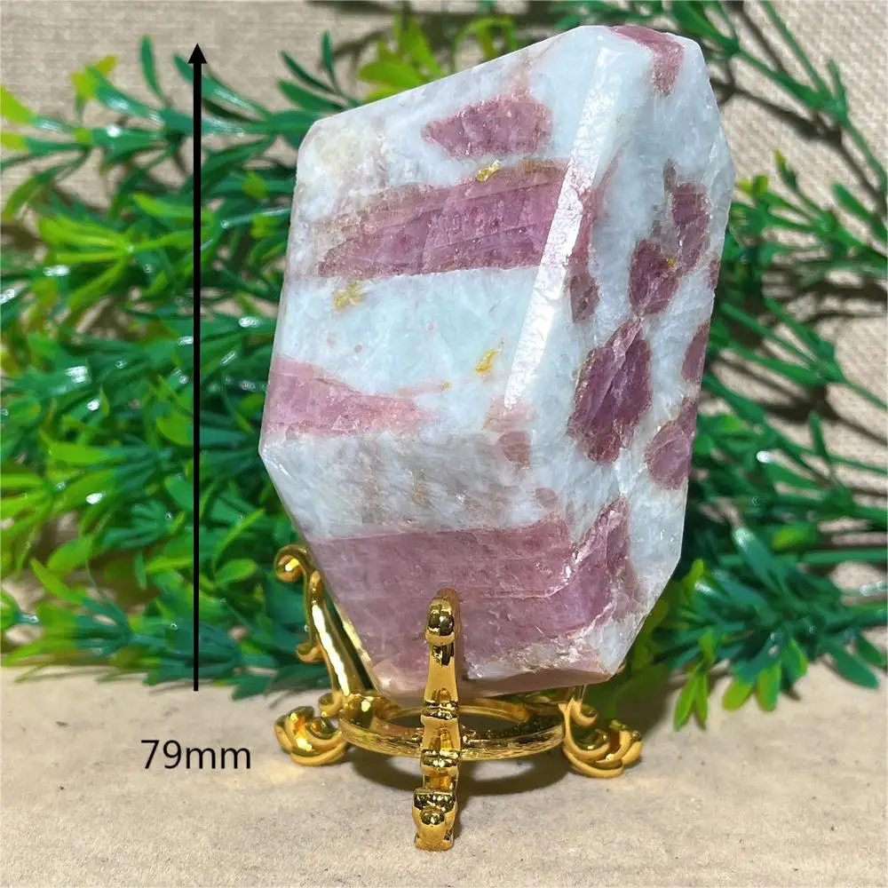 Imagem -03 - Cristal Turmalina Rosa Espécime de Pedra Cru Quartzo Reiki Minerais Pedras Preciosas de Cura Listra Decoração Home Suporte Natural