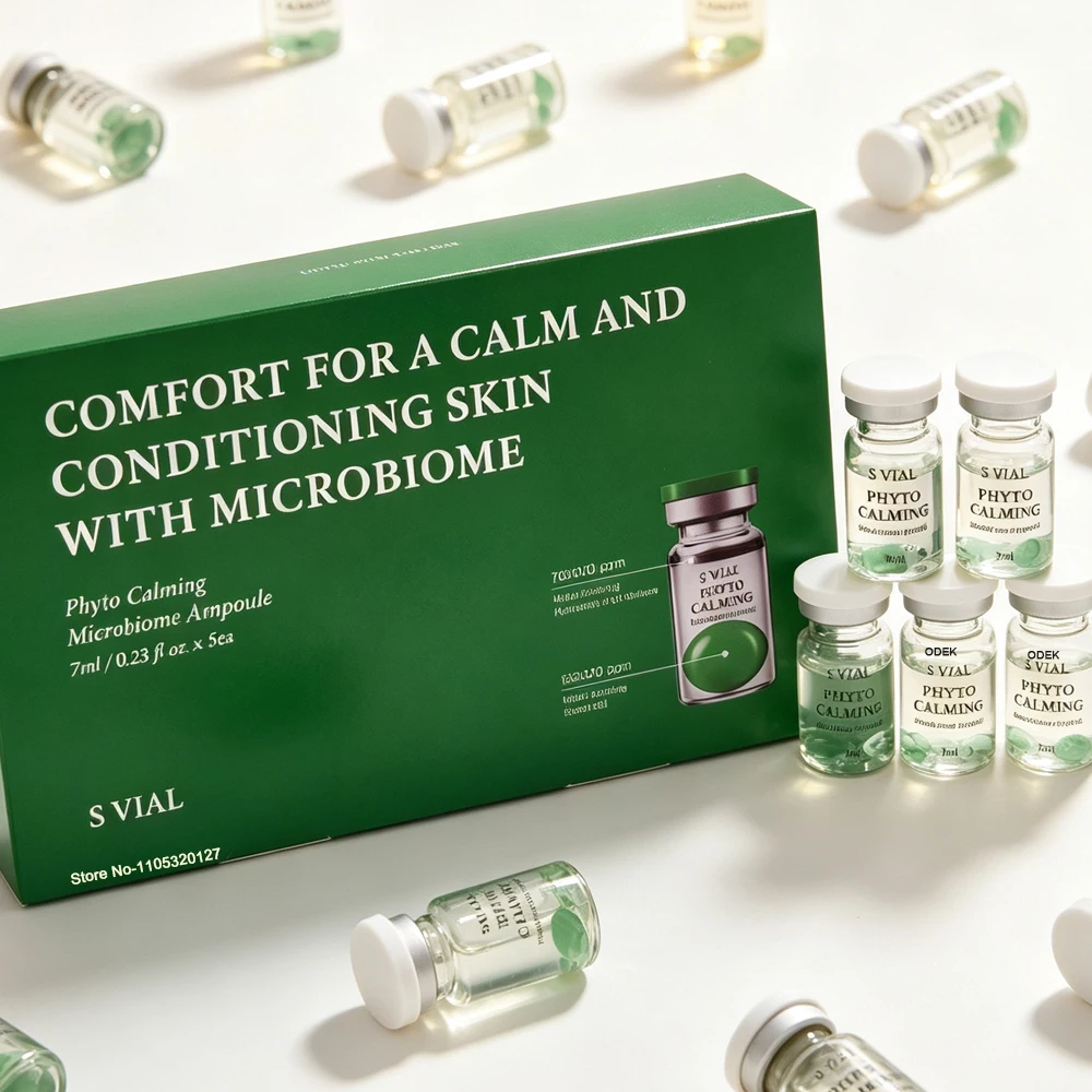 Korea 7ml*5vial Hydra Boosting Microbiome Ampoule Skin Booster Essence Moisturizing Brightening Firming Soothing Skin Care Kit