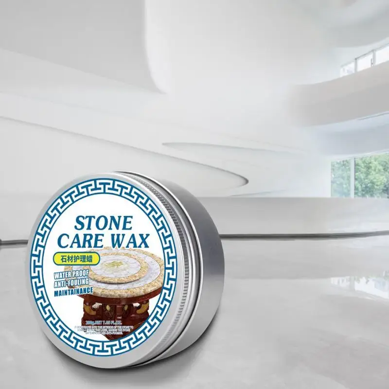 200g Stone Wax Polish Maintenance Restoration Wax Tile Waterproof Care Wax Coating Agent For Floor Tiles Marble Furniture