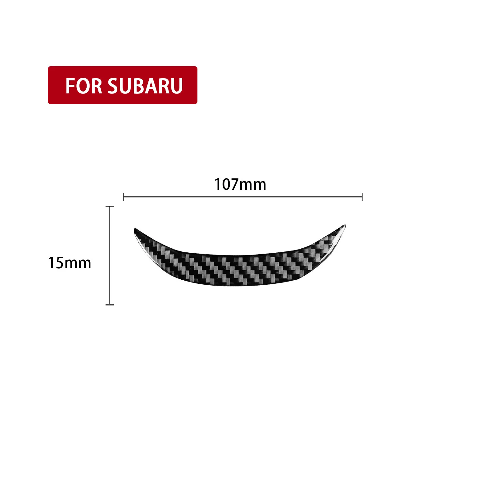 For Subaru Impreza 12-16 XV Crosstrek 2013-17 Carbon Fiber Steering Wheel Panel Chin Cover Car Accessories Decorative Sticker