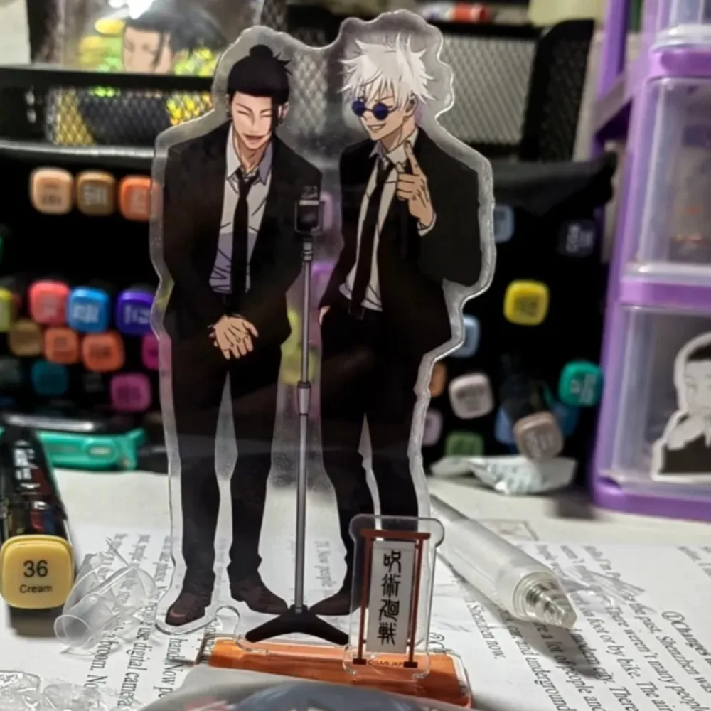 New Jujutsu Kaisen Acrylic Stand Figure Geto Suguru Satoru Gojo Anime Peripheral Arrangement Children's Room Desktop Ornament