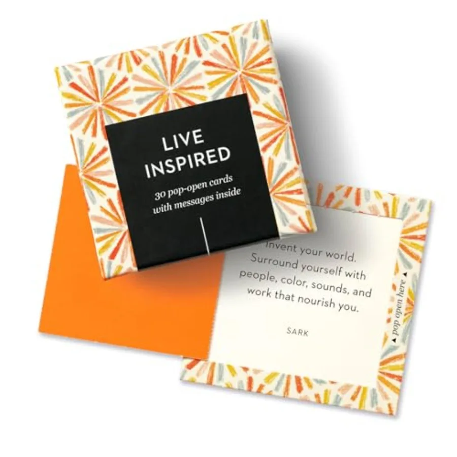 

ThoughtFulls Pop-Open Cards 30 Pop-Open Cards, Each with a Different spirg Message side, .5" x.5"