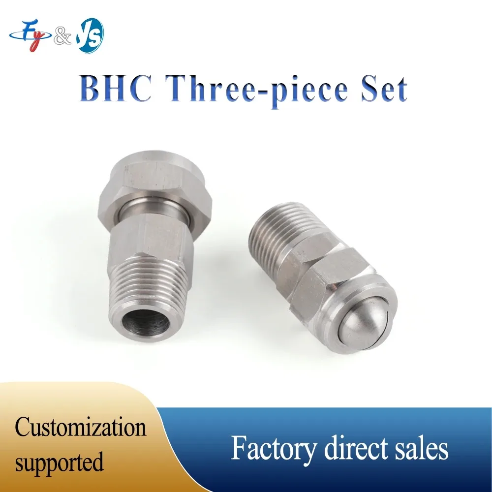 BHC Stainless Steel Industrial Cleaning Nozzle High Pressure Flat Spray Air Blowing Nozzle for Pneumatic Dust Removal Equipment